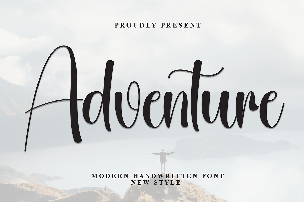 Adventure | Script Font, a Handwritten Font by Scratchones (Photo 1 of 8)