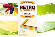 Retro Abstract Backgrounds, a Decorative Illustration by TAlex (Thumbnail 1 of 6)