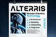 Protica - Futuristic Tech Logo Font, a Sans Serif Font by Font Liner (Thumbnail 7 of 10)