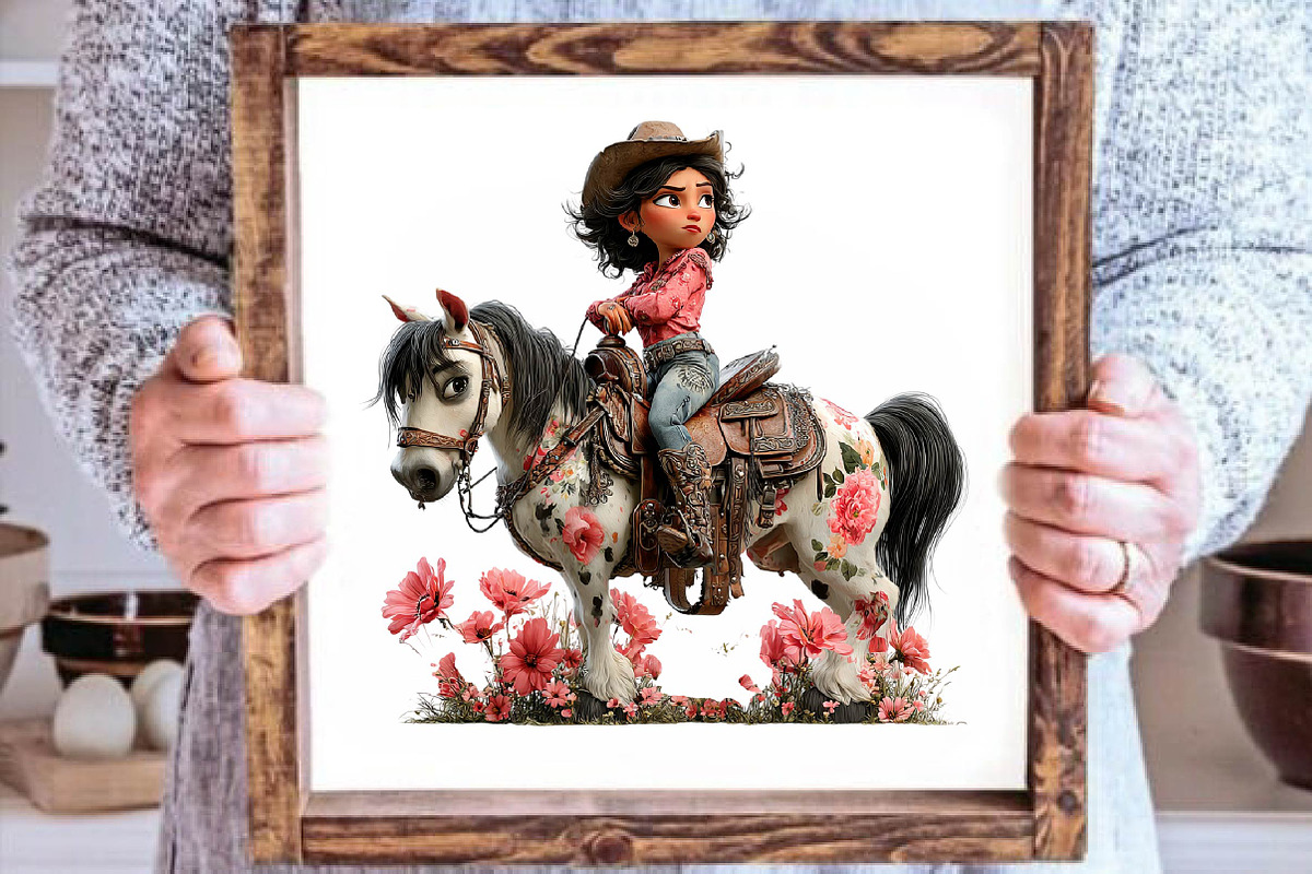 Cute Cowgirl Clipart, a Person Illustration by fashionaddict (Photo 7 of 7)