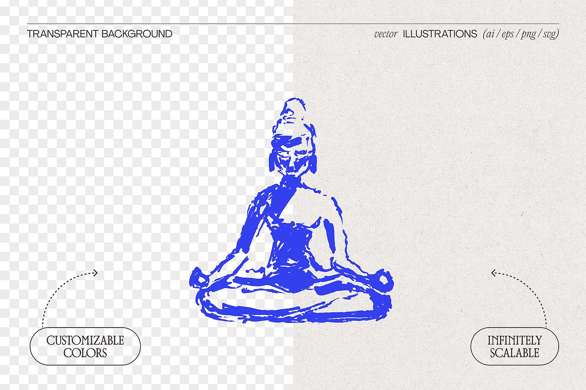 Wellness And Yoga Illustrations, a Sport Illustration by TheMountBirdStudio (Photo 2 of 18)