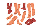 Human bare foot, legs set, a Person Illustration by Good Studio (Thumbnail 2 of 3)