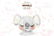 Watercolor animals cliparts, an Animal Illustration by TheHappyGiftArt (Thumbnail 4 of 6)