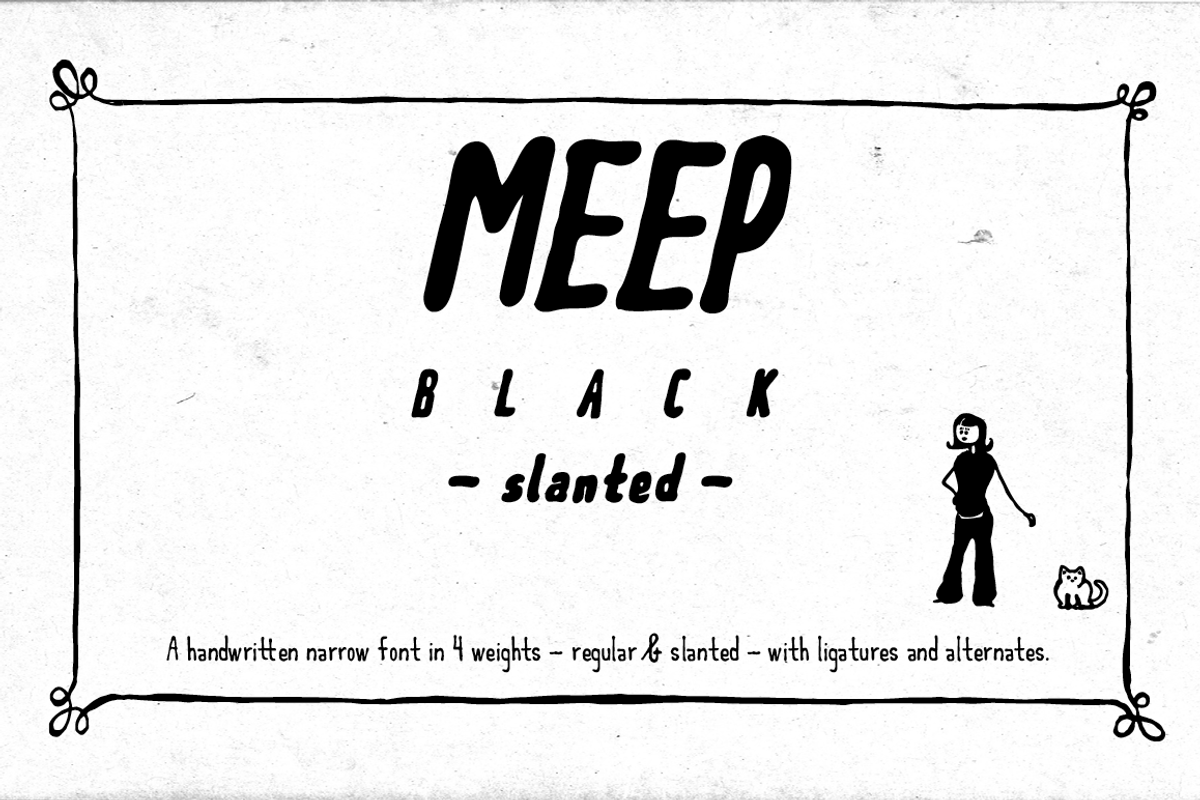 Meep Black Slanted