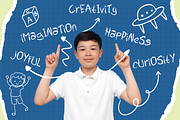 Kids Sketch Handwritten Doodle Font, a Font by PutraCetol Studio (Thumbnail 3 of 5)
