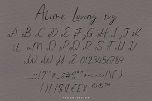 Alime Loving Two Font Set Brush Font