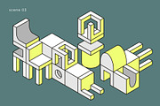 Blockscape - Isometric Shapes, an Object Graphic by Léo Alexandre (Thumbnail 12 of 18)