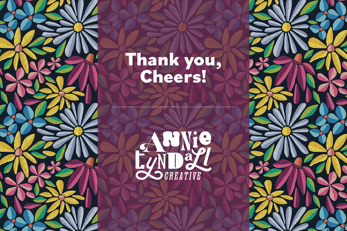Wildflower Circus Seamless Pattern, a Pattern Graphic by Annie Tyndall Creative (Photo 12 of 12)