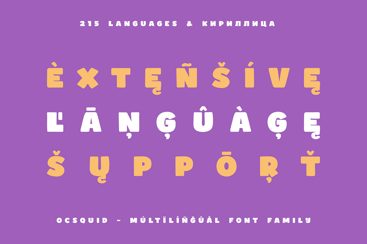 Ocsquid Fun Display Font, a Sans Serif Font by alpercakici (Photo 3 of 21)