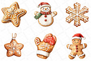 Christmas Gingerbread Clipart Bundle, an Illustration by DreamPrint404 (Thumbnail 2 of 6)