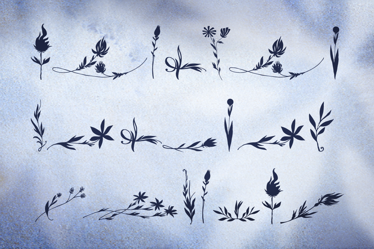Blue Goblet Florals preview 3