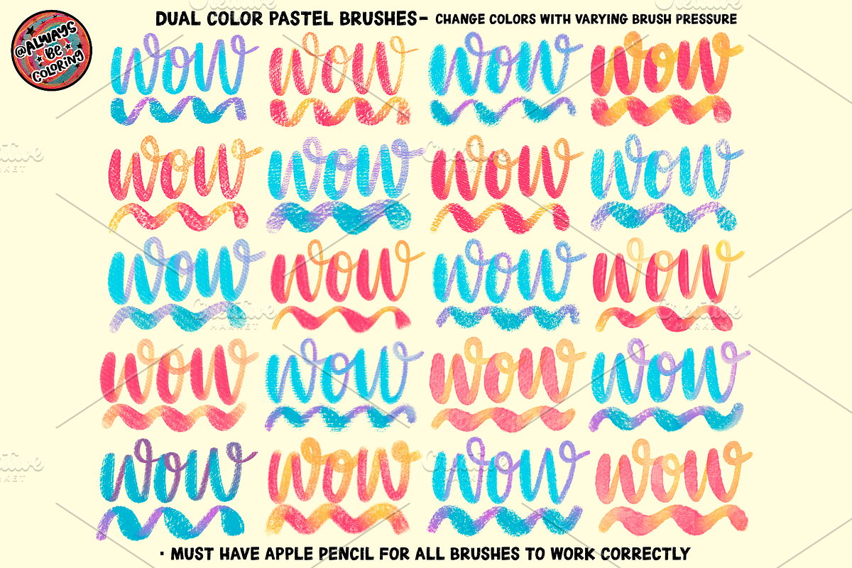Procreate Realistic Pastels Brushes, a Brush Add-On by AlwaysBeColoring (Photo 5 of 10)