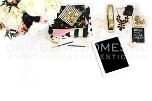 Styled Stock Photo - Blush Gold iPad