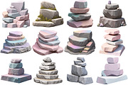 3D Rock Clipart Png, an Object Illustration by Forhadx5 (Thumbnail 6 of 6)