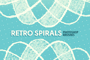 Retro Spirals Photoshop Brushes