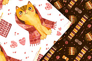 Watercolor Cute Cats & Knitting, a Graphic by Valin Malin (Thumbnail 19 of 23)