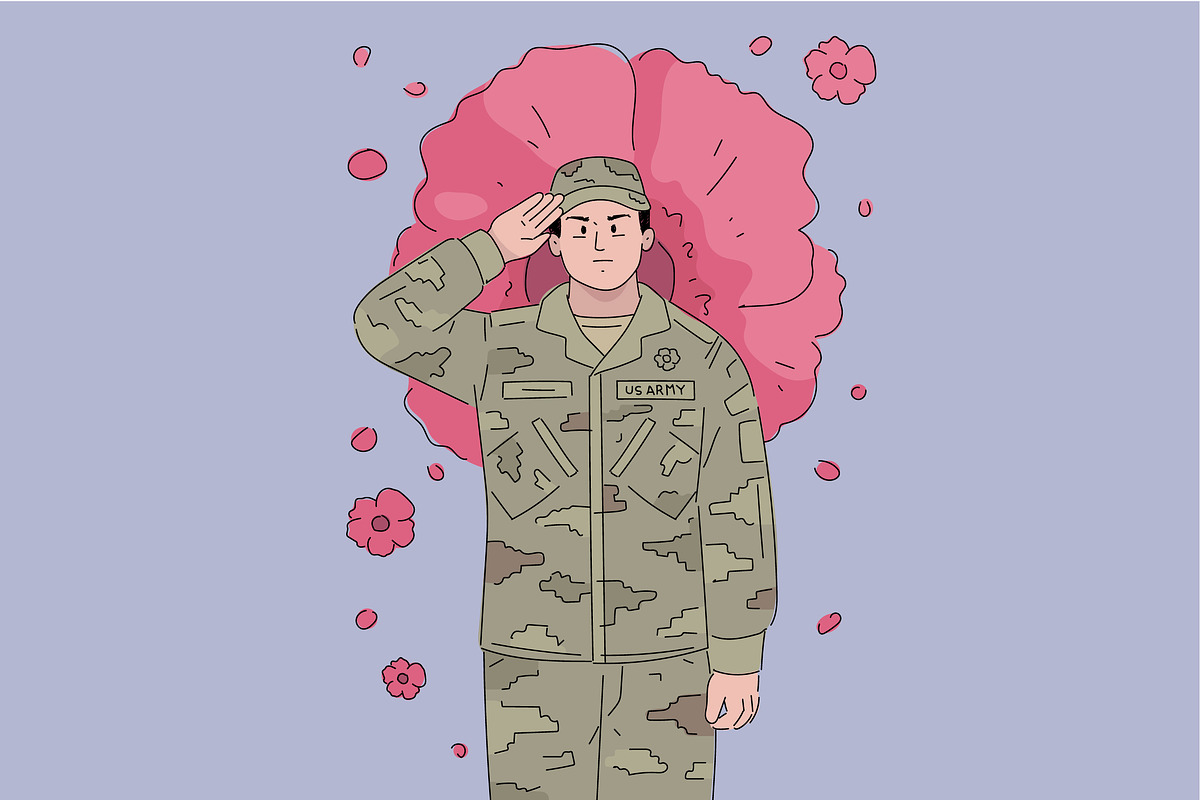 Memorial Day Tribute Set, an Illustration by Bekeen.co (Photo 3 of 5)