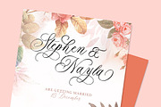 The Marydate - Organic Calligraphy, a Script Font by Letterhend Studio (Thumbnail 4 of 9)