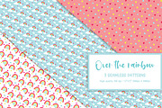 Digital Paper Pack over the Rainbow, a Pattern Graphic by Akwadesign (Thumbnail 6 of 7)