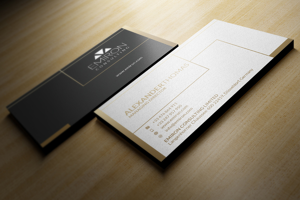 Luxury Gold Business Card, a Business Card Template by Marvel (Photo 3 of 5)