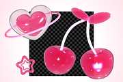 Y2K 3D Sweet Jelly Collection, an Object Graphic by JaoGam (Thumbnail 2 of 8)