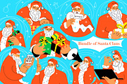 Santa Claus Bundle, a Background Graphic by Lucky Shop (Thumbnail 1 of 7)