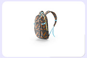 School Bag Mockup Template, a Packaging Mockup by Graplick (Thumbnail 1 of 5)