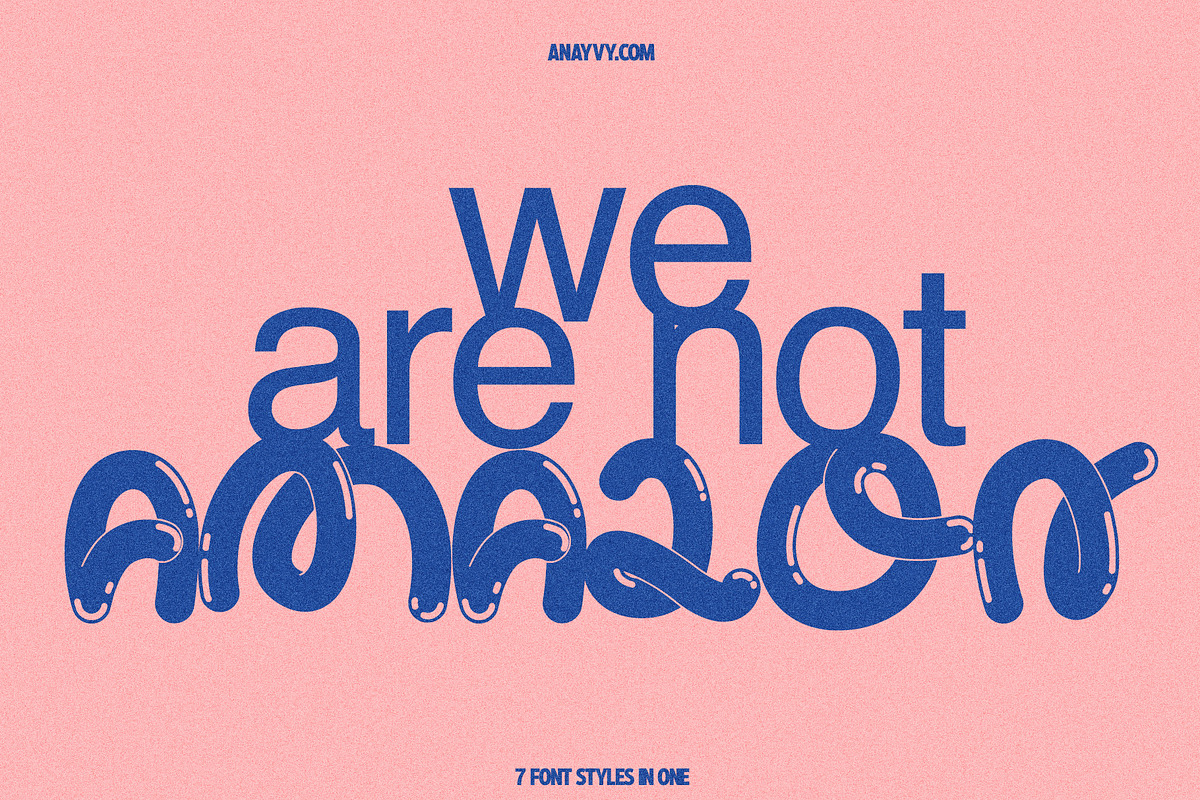 Curly Wurly | Retro Display Bubble, a Sans Serif Font by ana & yvy (Photo 7 of 13)