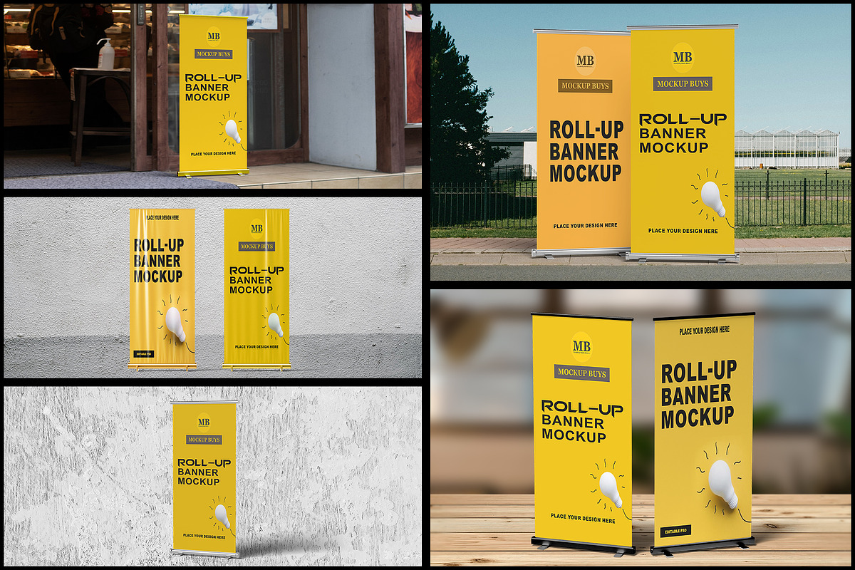 Stand Banner Mockup, an Advertising Mockup by mockupbuys (Photo 1 of 13)