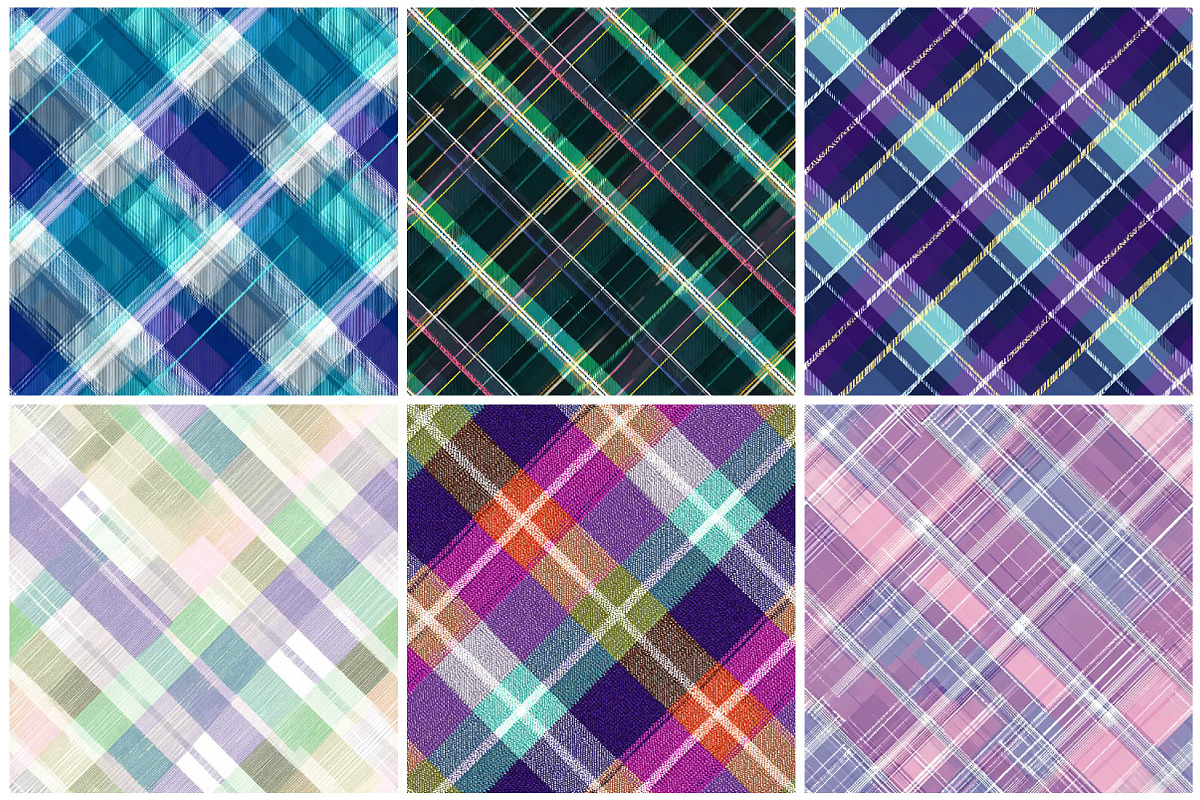 Mermaid Plaid - Seamless Pattern, an Icon by DreamPrint404 (Photo 2 of 5)