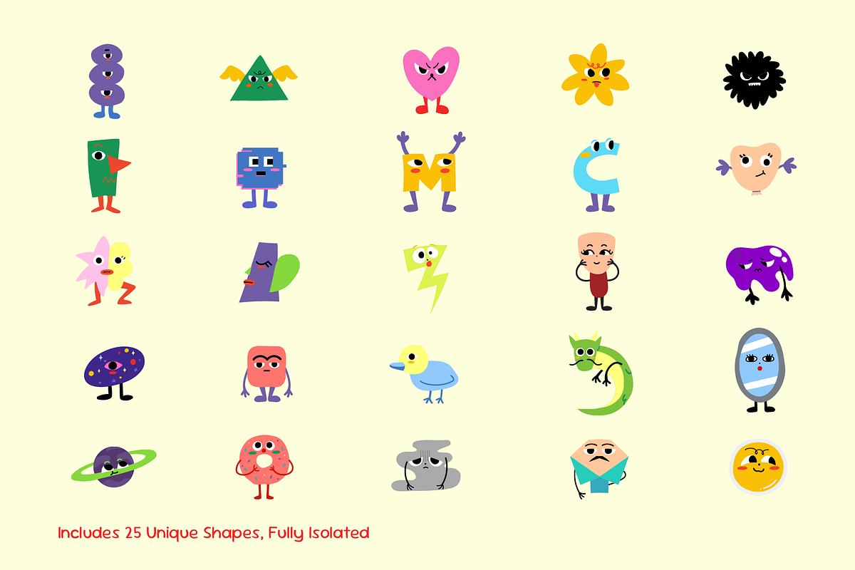 Abstract Character Playful Monster, an Object Illustration by Invisual Studio (Photo 2 of 5)