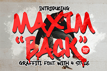 Maximback A Bold Graffiti Font