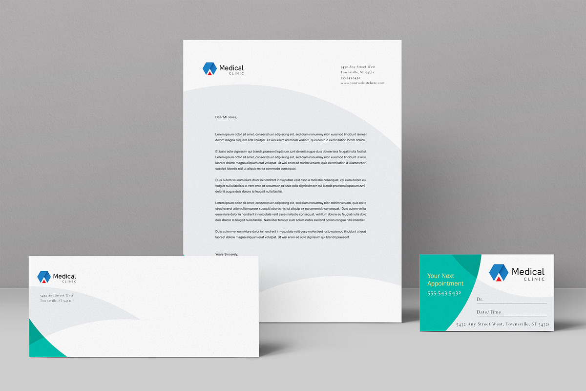 Medical Stationery Template, a Stationery Template by StockLayouts (Photo 1 of 4)