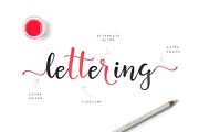 Castellia, a Script Font by vuuuds (Thumbnail 5 of 6)