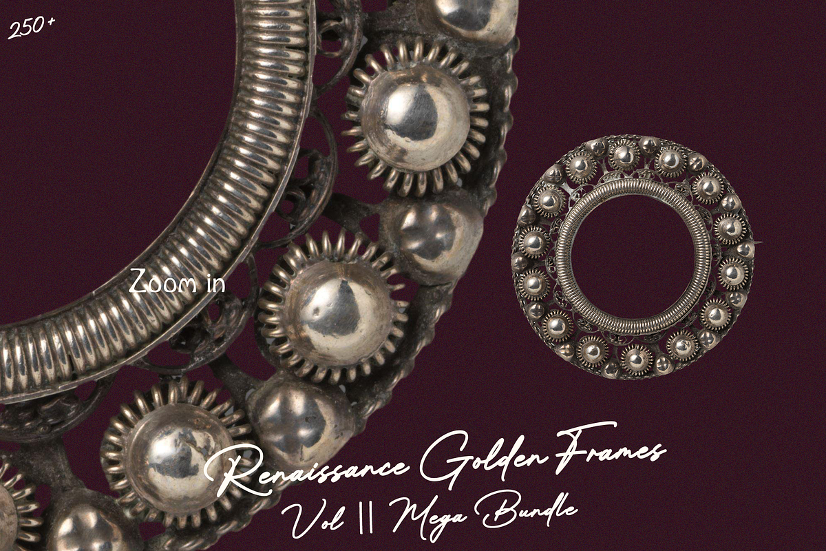 250 Renaissance Golden Frames Vol II, an Object Graphic by Lilithcollageart (Photo 6 of 11)