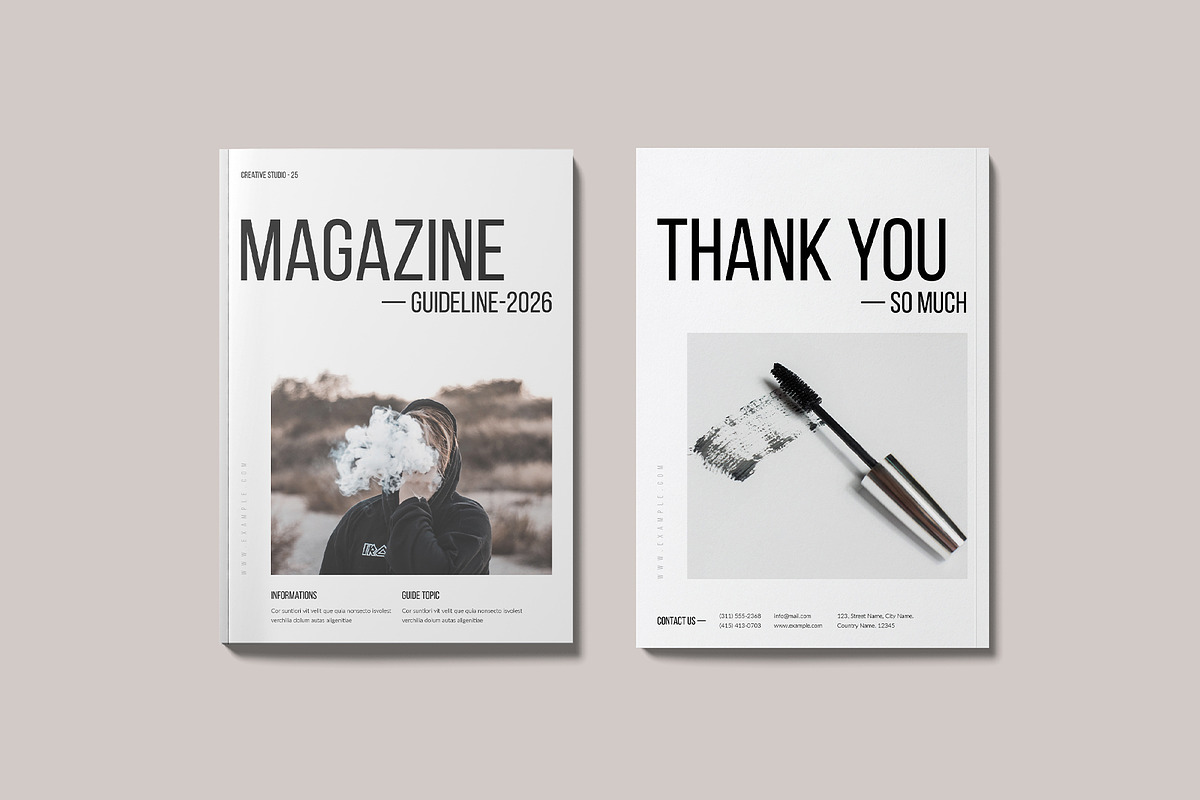 Magazine Guideline Template, a Magazine Template by GoldenGrid Studio (Photo 9 of 9)