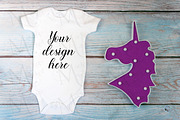 29 Baby Bodysuit mockup bundle., a Print Template by MockupMarket (Thumbnail 4 of 30)