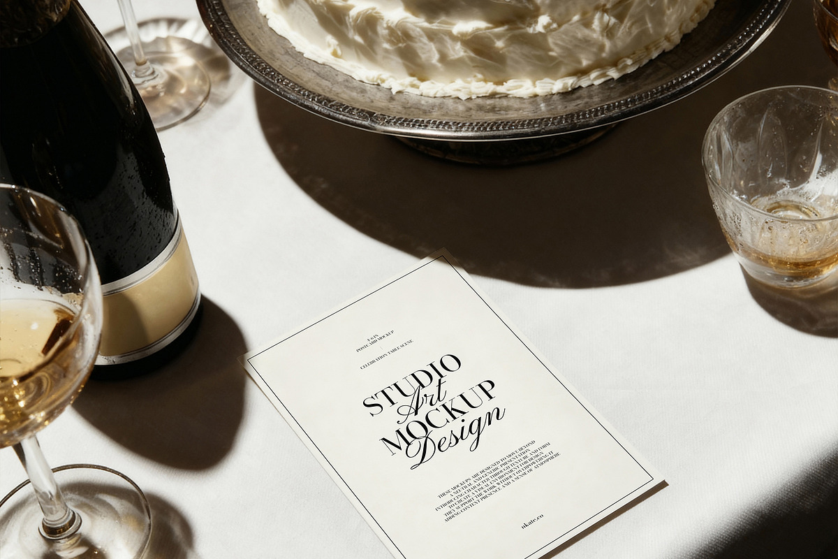Festive Card Mockups, a Product Mockup by nkate (Photo 7 of 13)