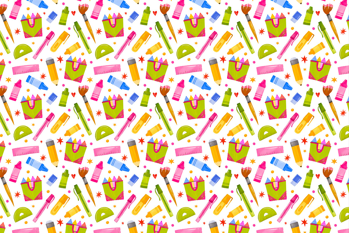 Watercolor Back to School Clipart, an Object Graphic by the_myro (Photo 5 of 9)