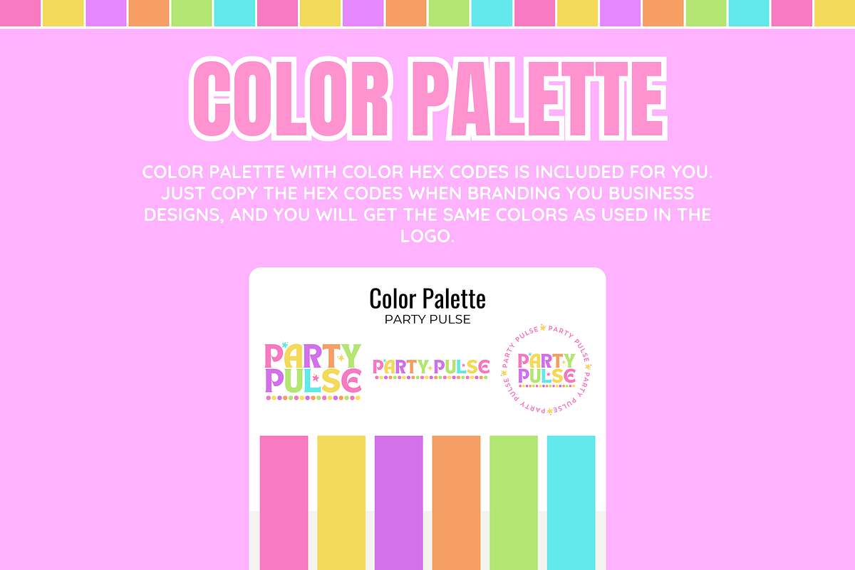 Colorful Logo Template - 3 Versions, a Branding & Logo Template by SunshineStudioBoutique (Photo 4 of 10)