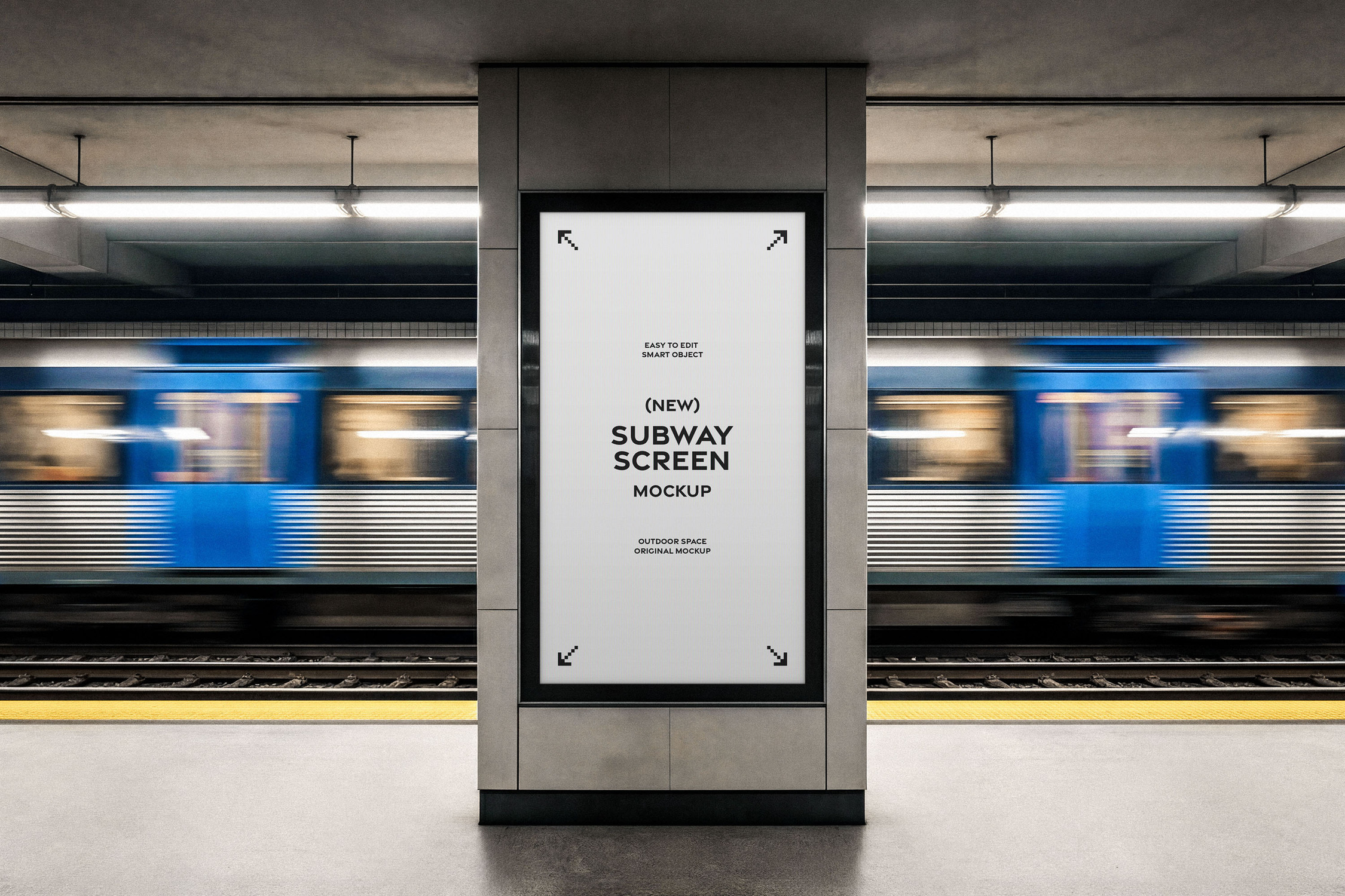 Subway Digital Signage Mockup, an Advertising Mockup by Design Squad