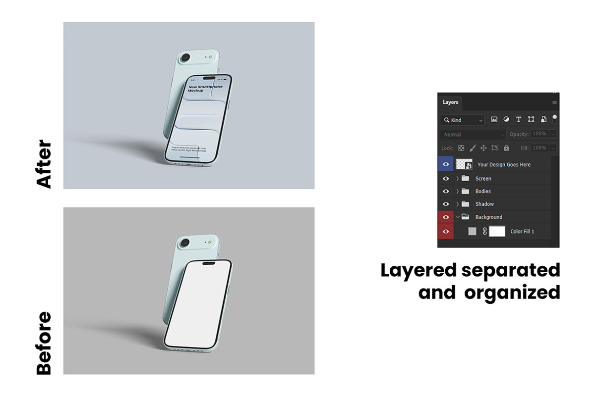 Clean iPhone 17 Air Mockup, an iPhone Mockup by My Code Std (Photo 6 of 6)