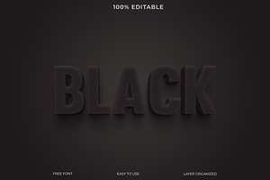 PSD Black Text Style Effect, a Layer Style Add-On by Imamul001