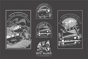 -50% Off-Road 4x4 T-Shirts Badges, a Transportation Illustration by Alexander Baidin (Thumbnail 5 of 6)