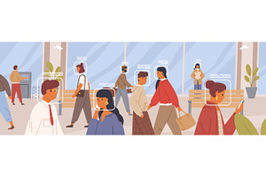 Facial recognition concept, a Person Illustration by Good Studio
