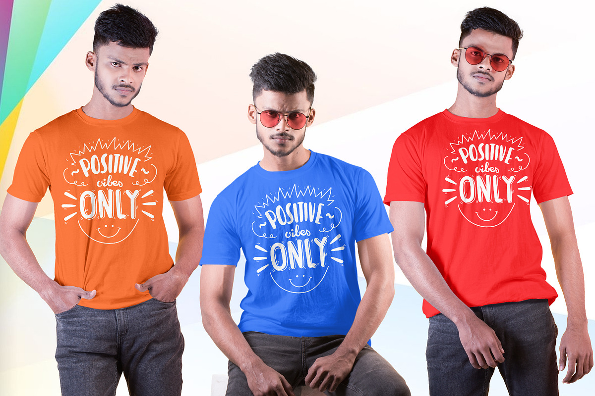 Male t-shirt Mockup-V-2-001, a Shirt Mockup by designvillage (Photo 3 of 6)