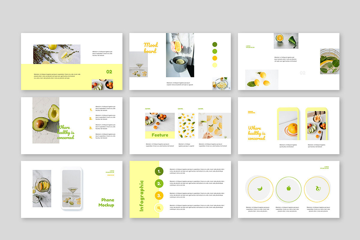 Fruta PowerPoint Presentation, a Presentation Template by Meknya (Photo 5 of 6)