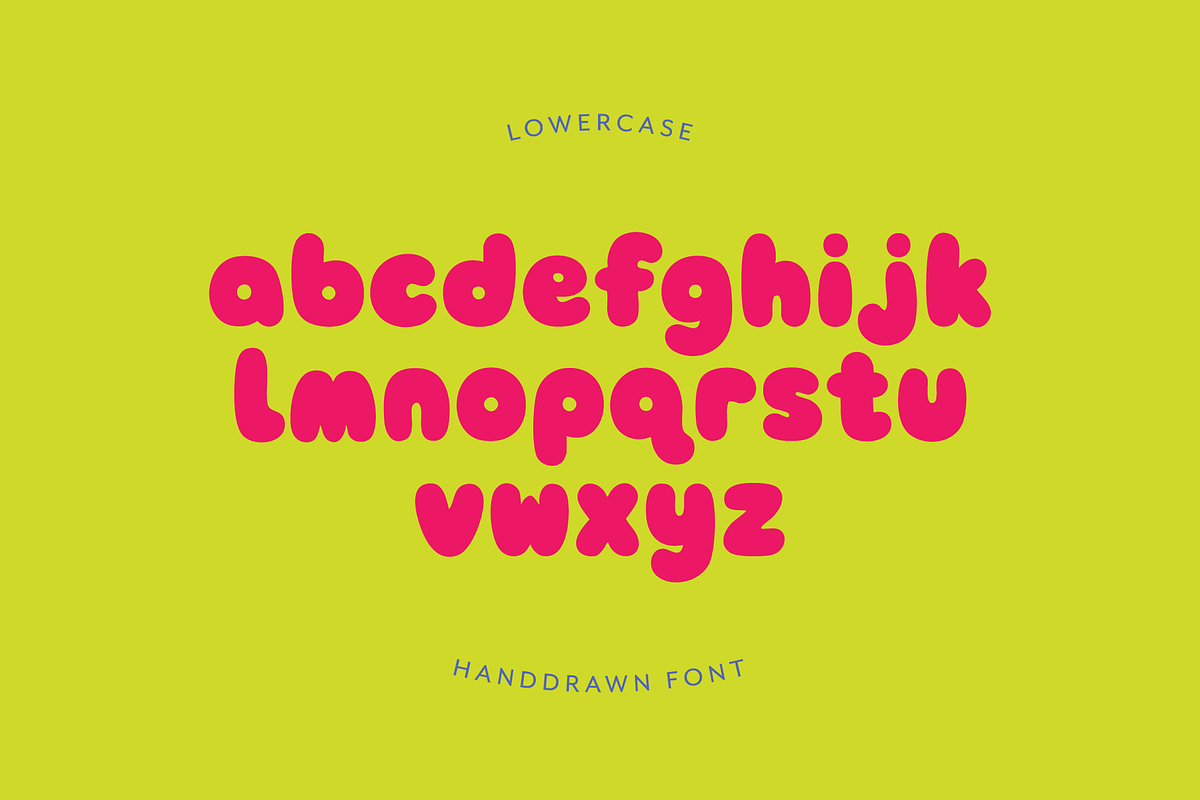 Bertrude - A Bold Bubble Font, a Handwritten Font by The Bumble Box (Photo 3 of 4)