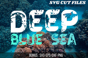 Deep Blue Sea Fishing Font