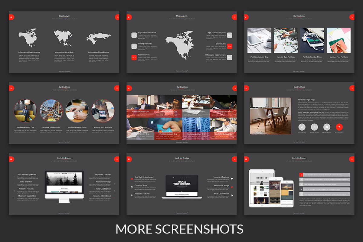 Asymmetric Powerpoint Template, a Presentation Template by PreFactory (Photo 4 of 5)